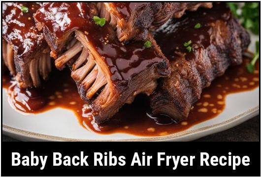 baby back ribs air fryer recipe