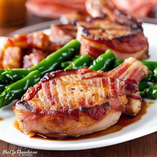 bacon wrapped pork chops