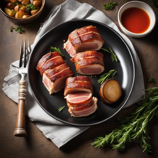 bacon wrapped pork filet