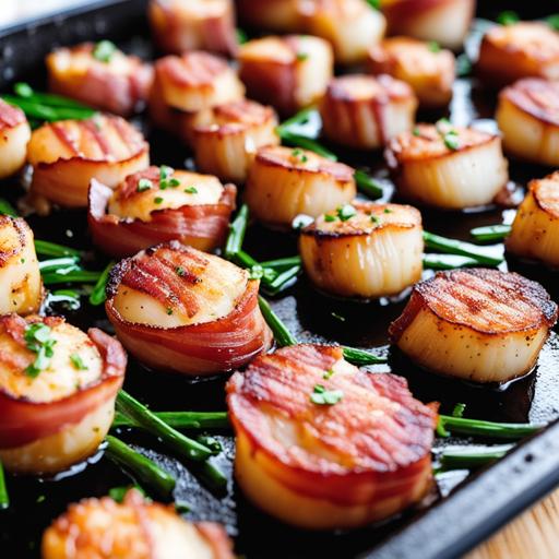 bacon wrapped scallops