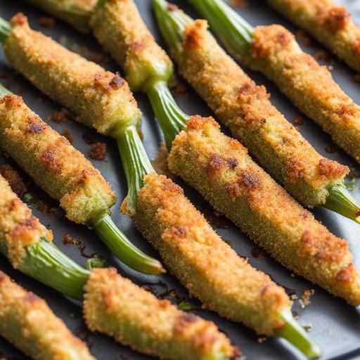 breaded okra