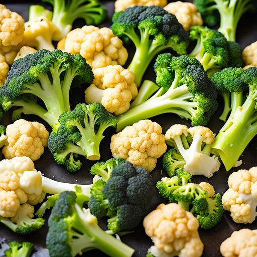 broccoli and cauliflower