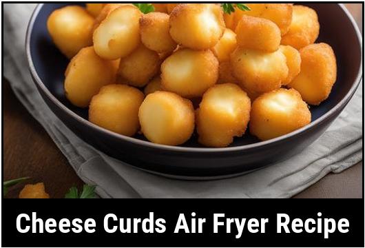 cheese curds air fryer recipe