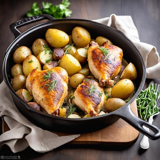 chicken and potatoes