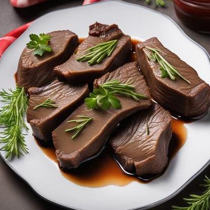 close up view of air fried beef liver