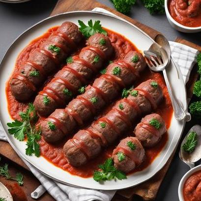 close up view of air fried braciole