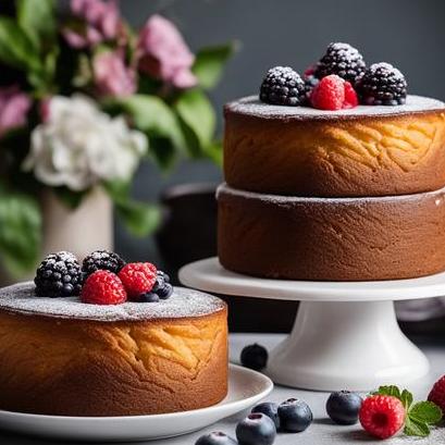 close up view of air fried cakes