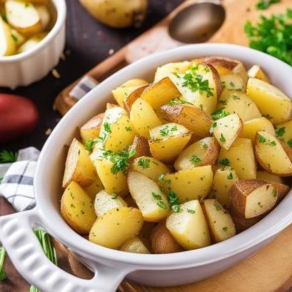 close up view of air fried chopped potatoes
