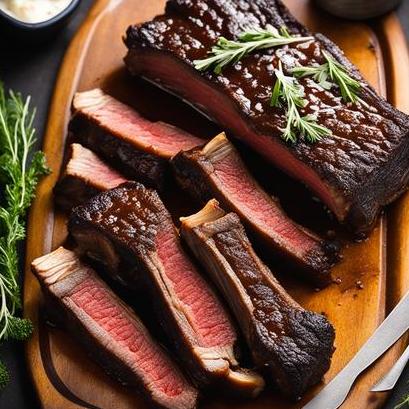 close up view of air fried country style beef ribs