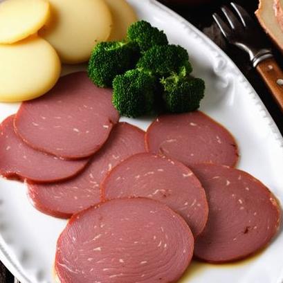 close up view of air fried deer bologna