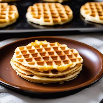 close up view of air fried eggos