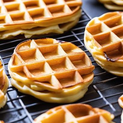 close up view of air fried eggos