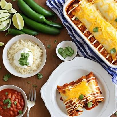 close up view of air fried enchiladas