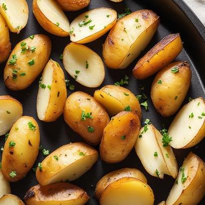 close up view of air fried fried potatoes