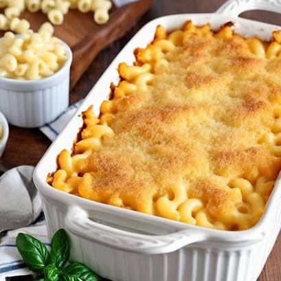 close up view of air fried macaroni and cheese