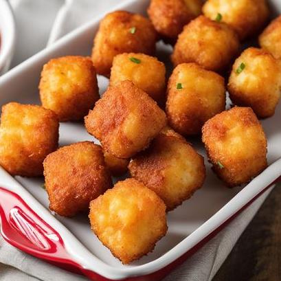 close up view of air fried ore ida tater tots