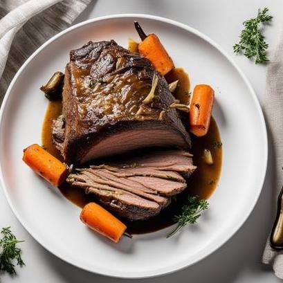 close up view of air fried pot roast