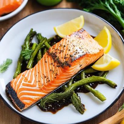 close up view of air fried salmon with skin