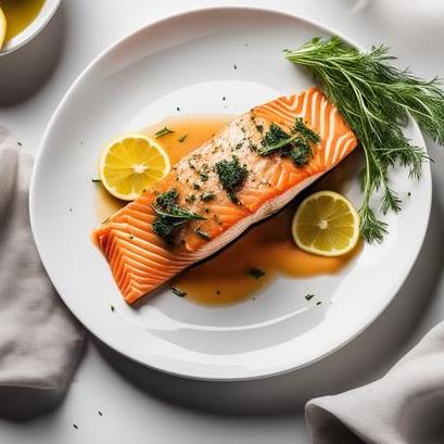 close up view of air fried stuffed salmon