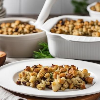 close up view of air fried stuffing