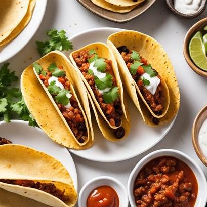 close up view of air fried taco shells