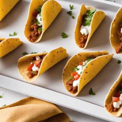 close up view of air fried taco shells