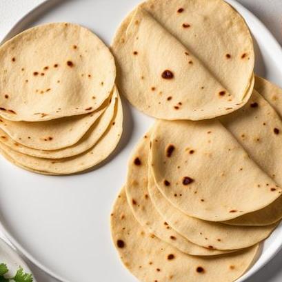 close up view of air fried tortillas