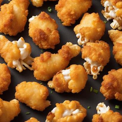 close up view of air fried tyson popcorn chicken