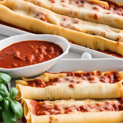 close up view of air fried uncooked manicotti