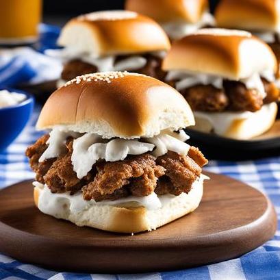 close up view of air fried white castle sliders