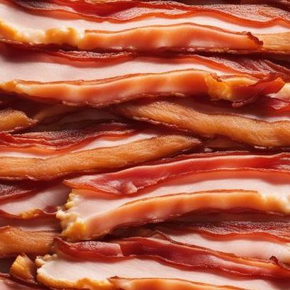 close up view of air fried wright bacon