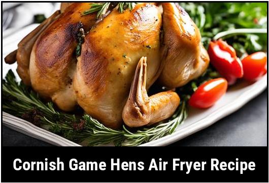 cornish game hens air fryer recipe