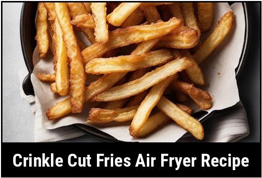 crinkle cut fries air fryer recipe