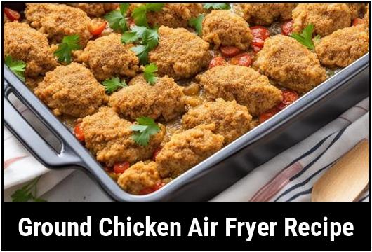 ground chicken air fryer recipe