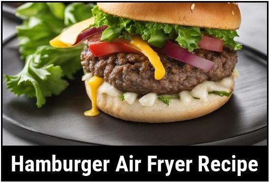 hamburger air fryer recipe