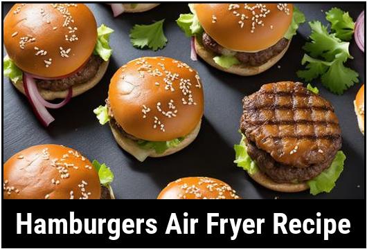 hamburgers air fryer recipe