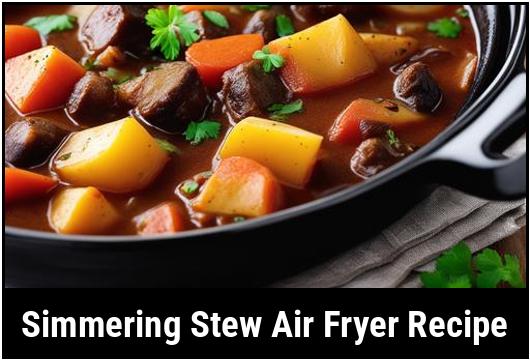 simmering stew air fryer recipe