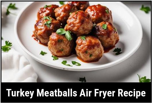 turkey meatballs air fryer recipe